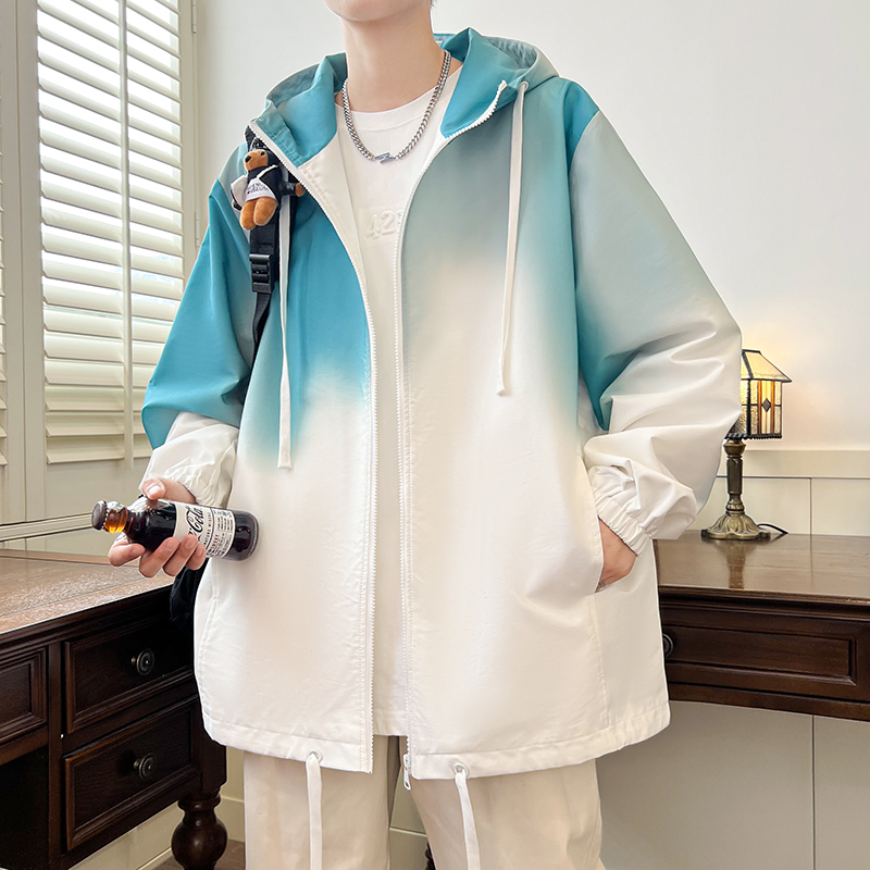 Outdoor Sport Jacket Brand - Gradient Color Men's Spring Autumn Casual