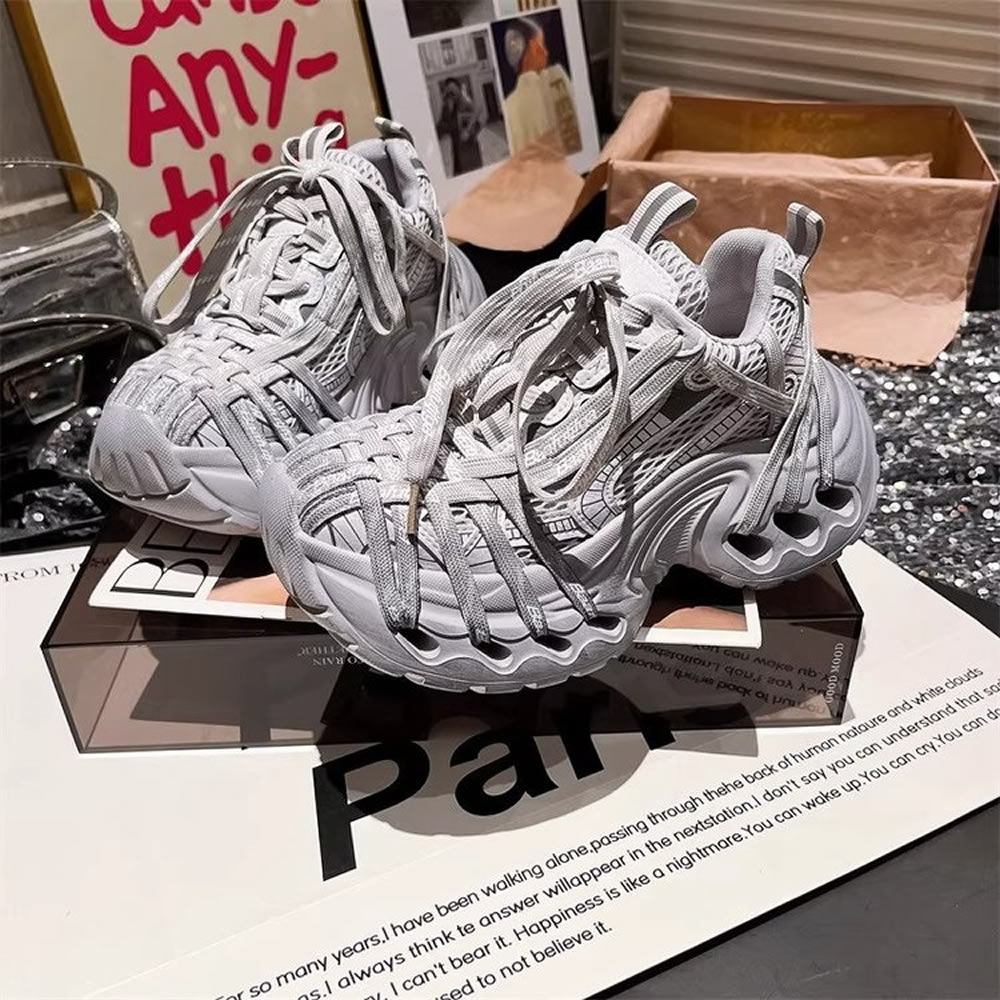 Outdoor Sports Shoes - Women Chunky Sneakers Thick Soled Trendy