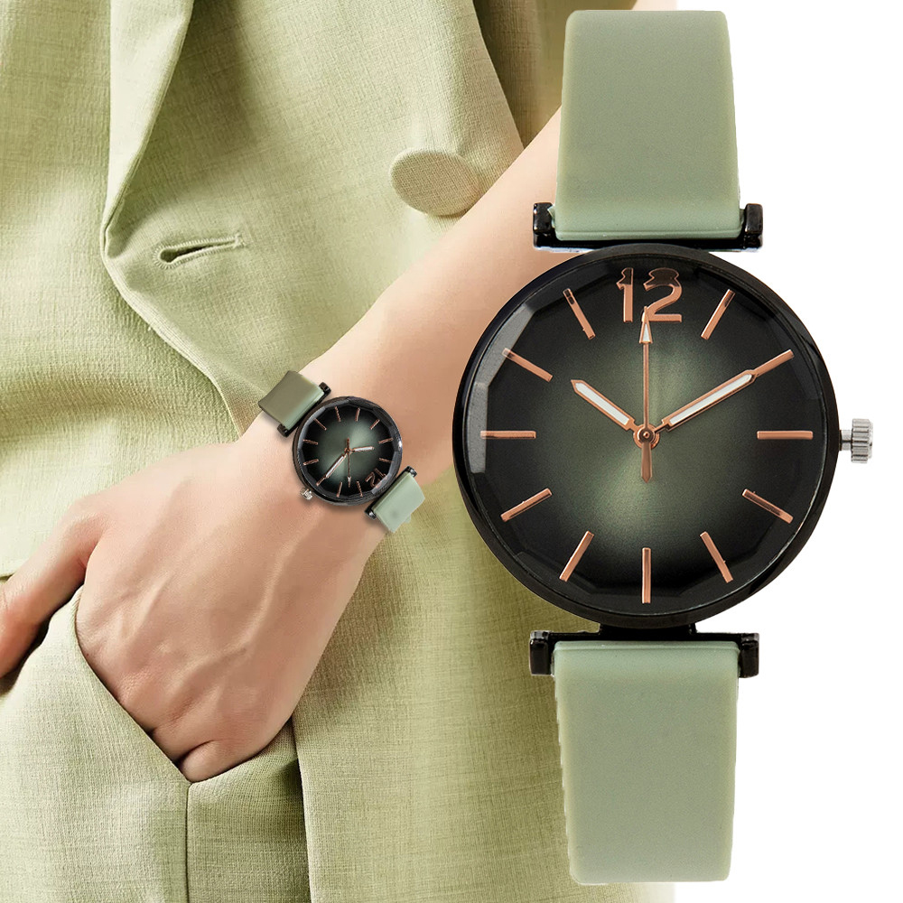 Outdoor Sport Watch - Fashion Ladies Sports Simple Black Dial