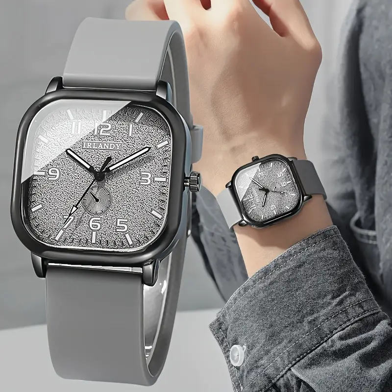 Outdoor Sport Watch - Fashion Square Women's Watch Casual Silicone