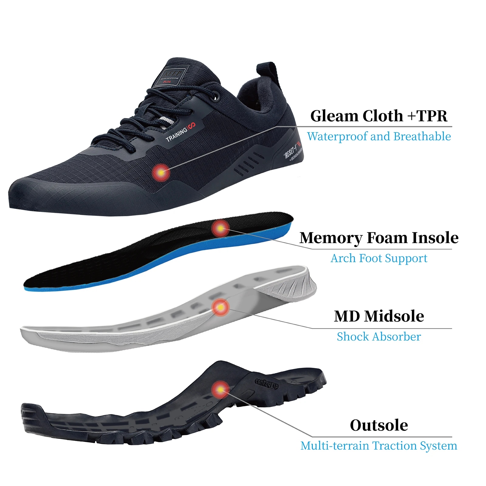 Baasploa Men Hiking Shoes New  - đánh giá và giá Climbing Shoe Beginner