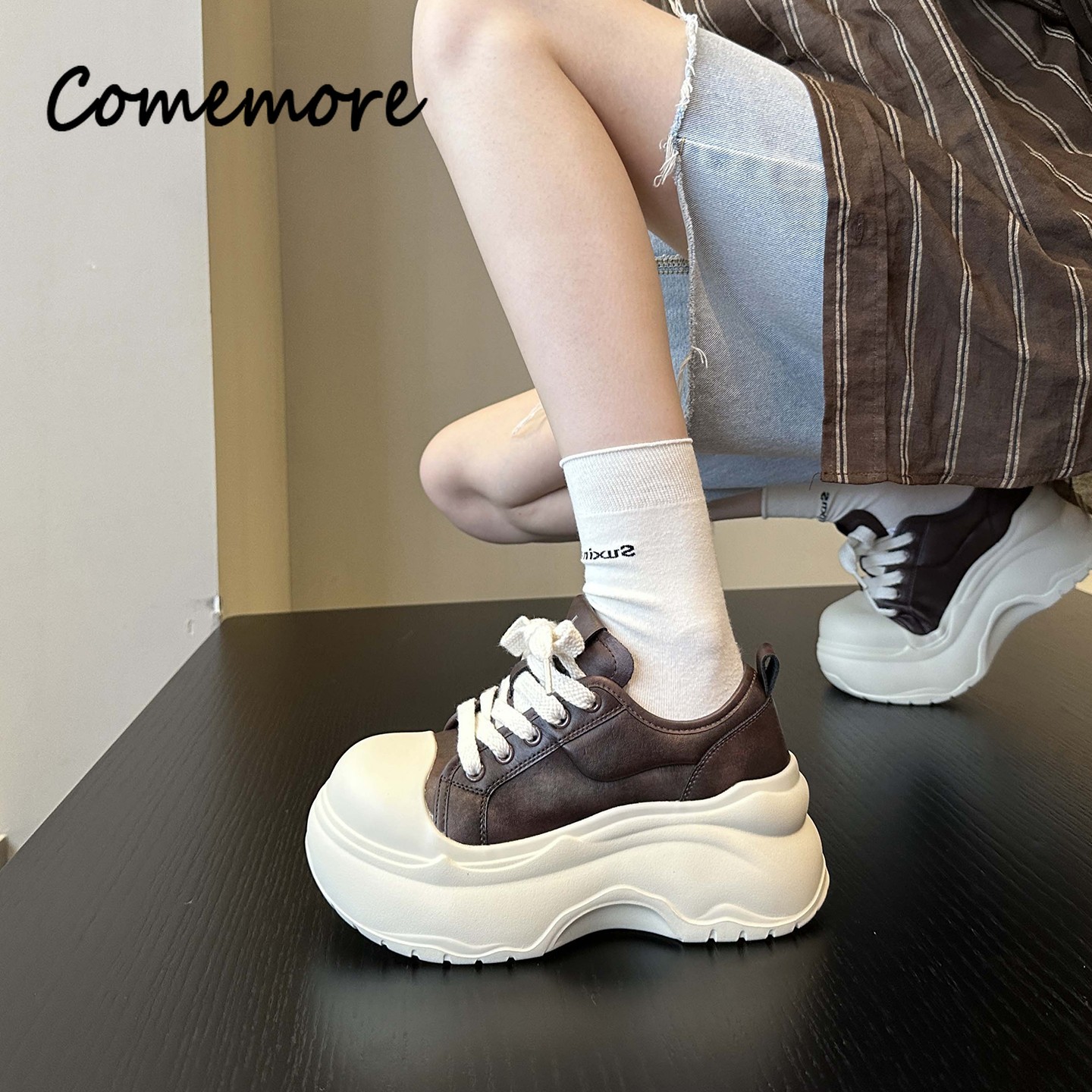 Comemore 7CM Height Increase S - đánh giá và giá Outdoor Sports Shoes
