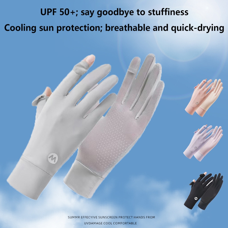 Sunscreen Ice Silk Breathable  - đánh giá và giá Outdoor Sport Gloves