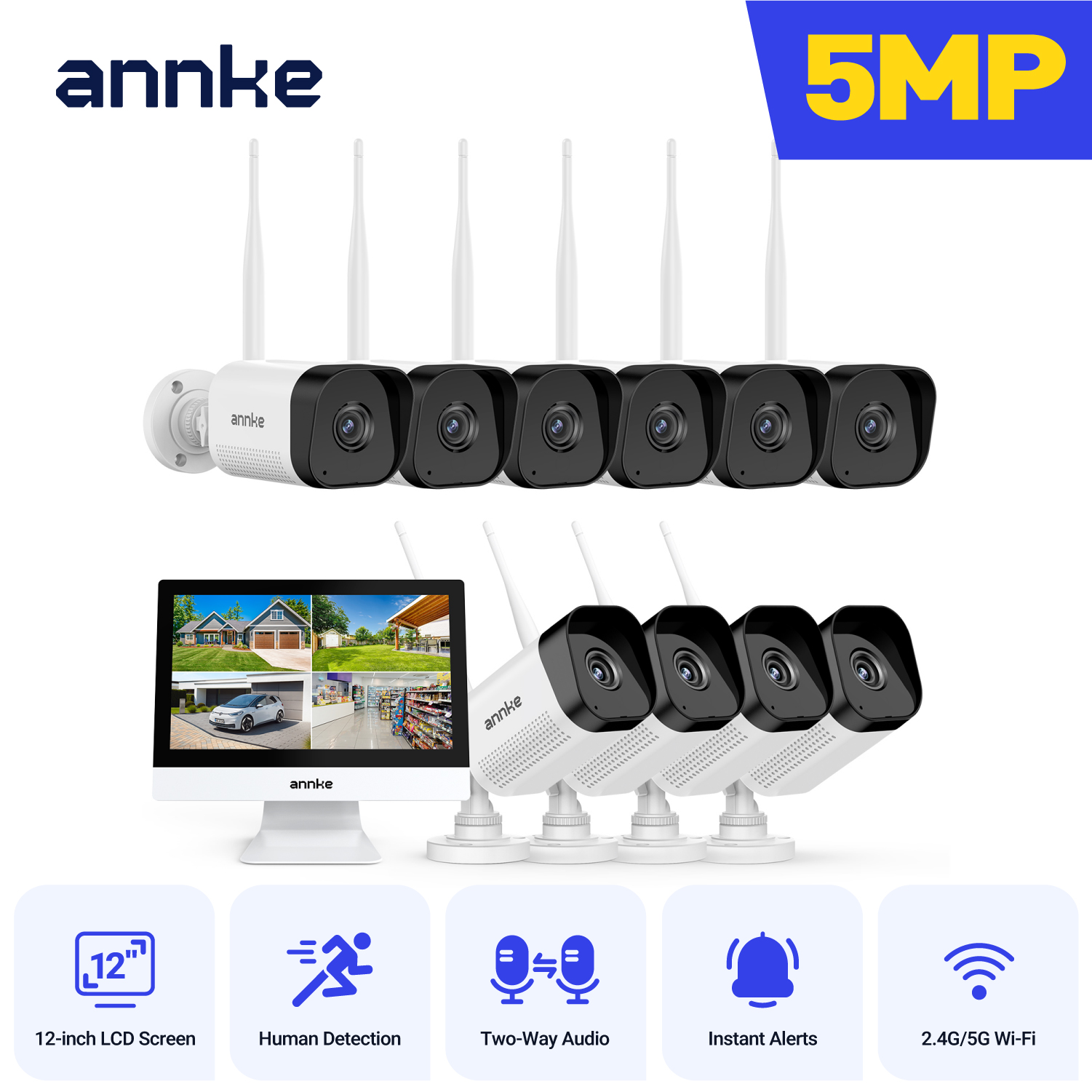 ANNKE 5MP  Wireless Security C - đánh giá và giá Outdoor Sport Camera