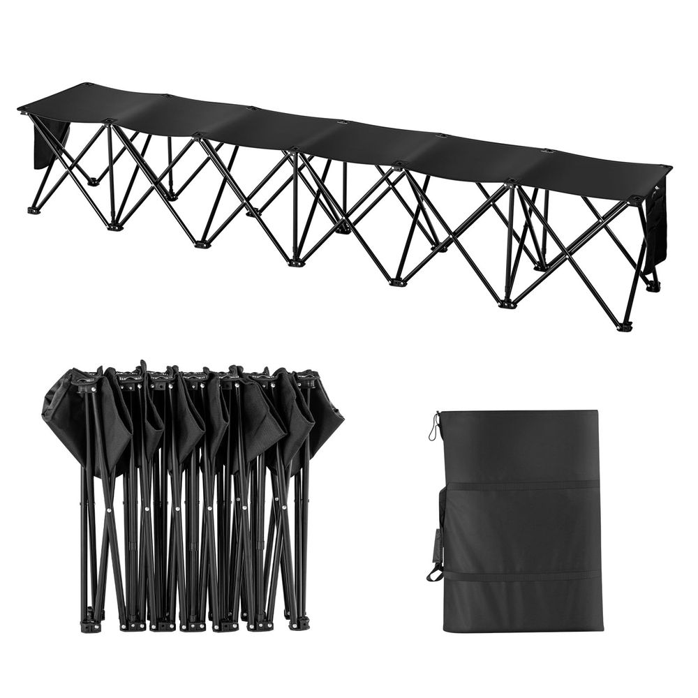 Portable Folding Bench, 6 Seat - đánh giá và giá Outdoor Sport Bench