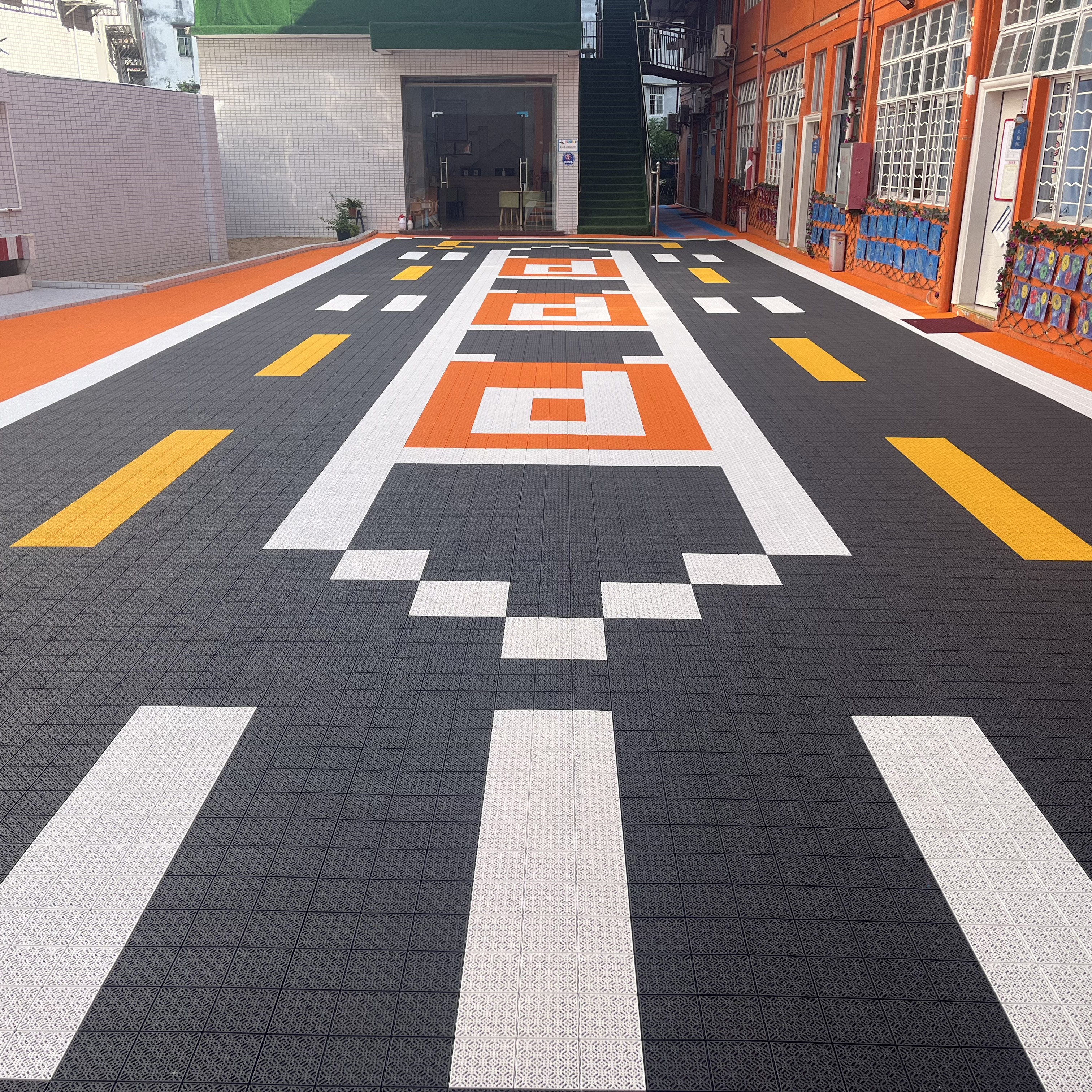 PP Plastic Custom Logo Outdoor - đánh giá và giá Outdoor Sport Floor Tiles