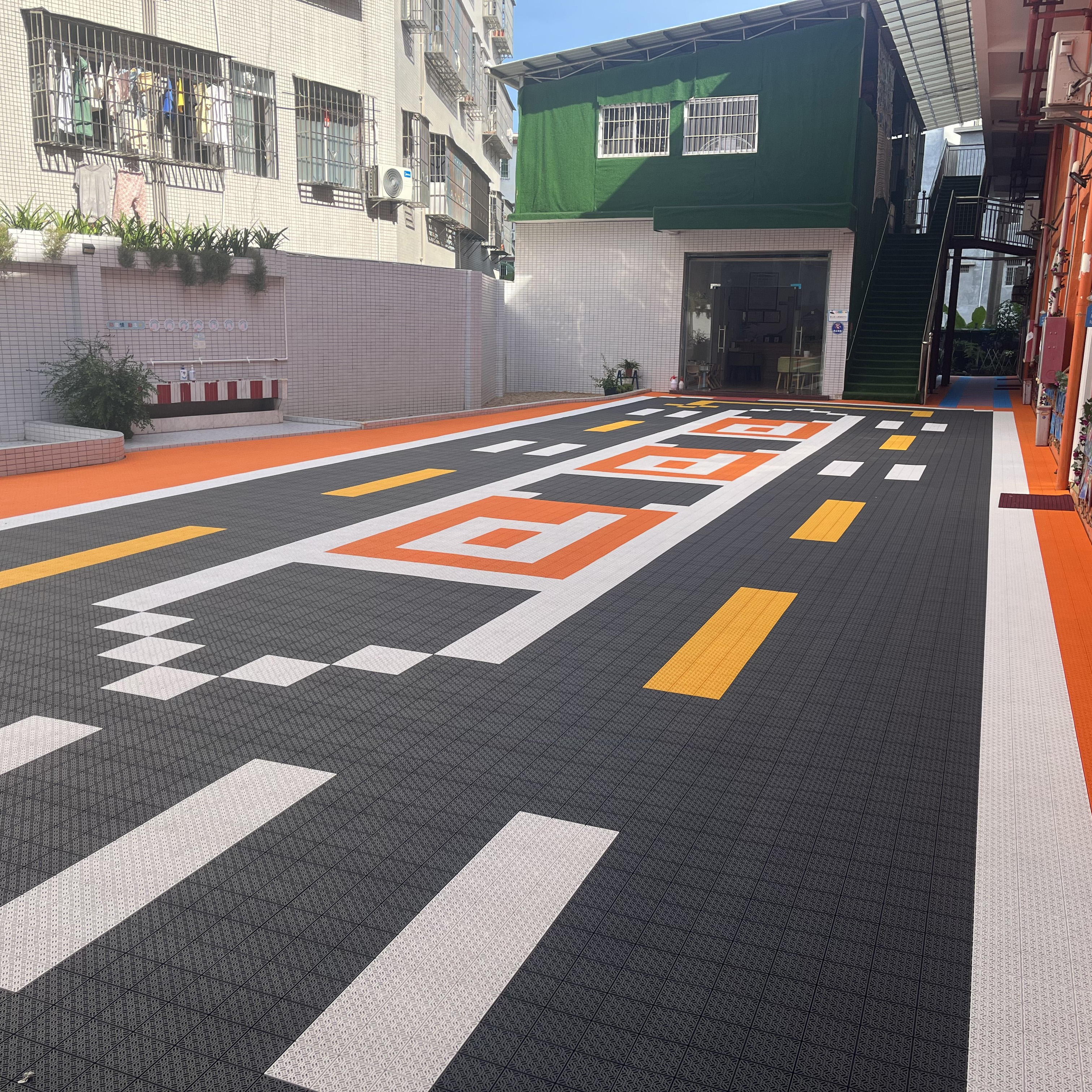 PP Plastic Custom Logo Outdoor - đánh giá và giá Outdoor Sport Floor Tiles