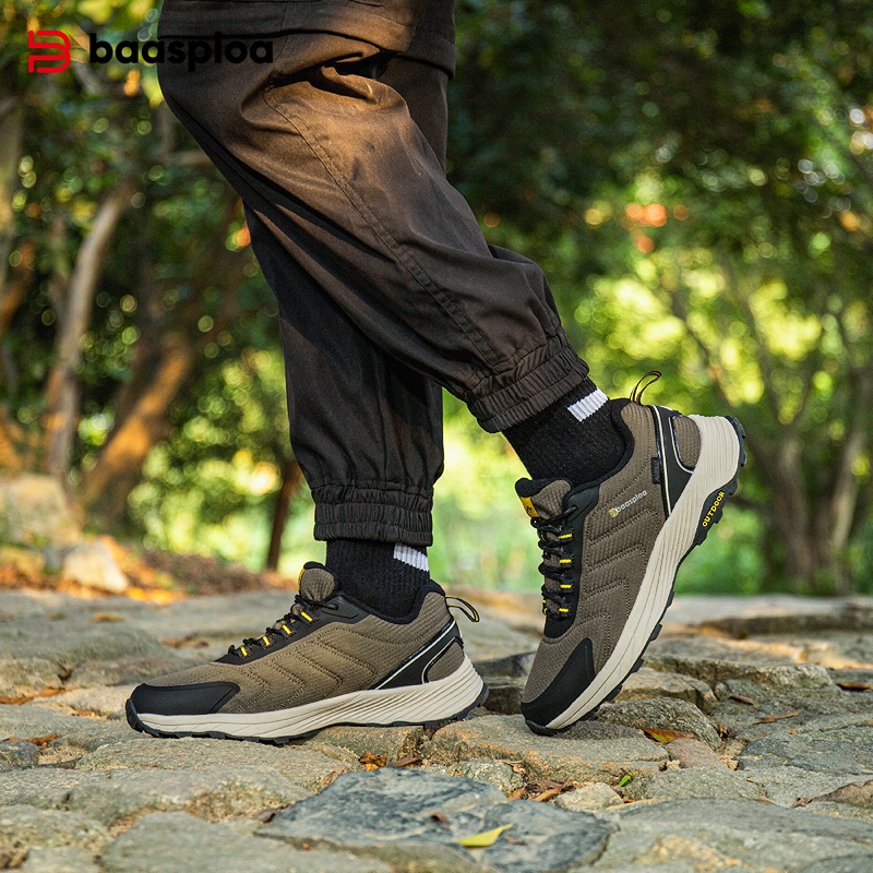 Baasploa Men Hiking Shoes Bran - đánh giá và giá Climbing Shoe Beginner