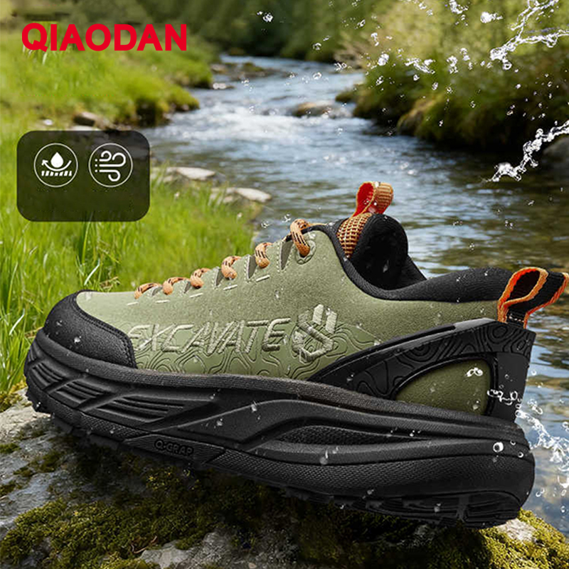 QIAODAN Hiking Shoes Men Leath - đánh giá và giá Climbing Shoe Beginner