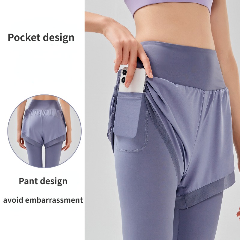 Women Fake Two Pieces Leggings - đánh giá và giá Outdoor Sport Leggings