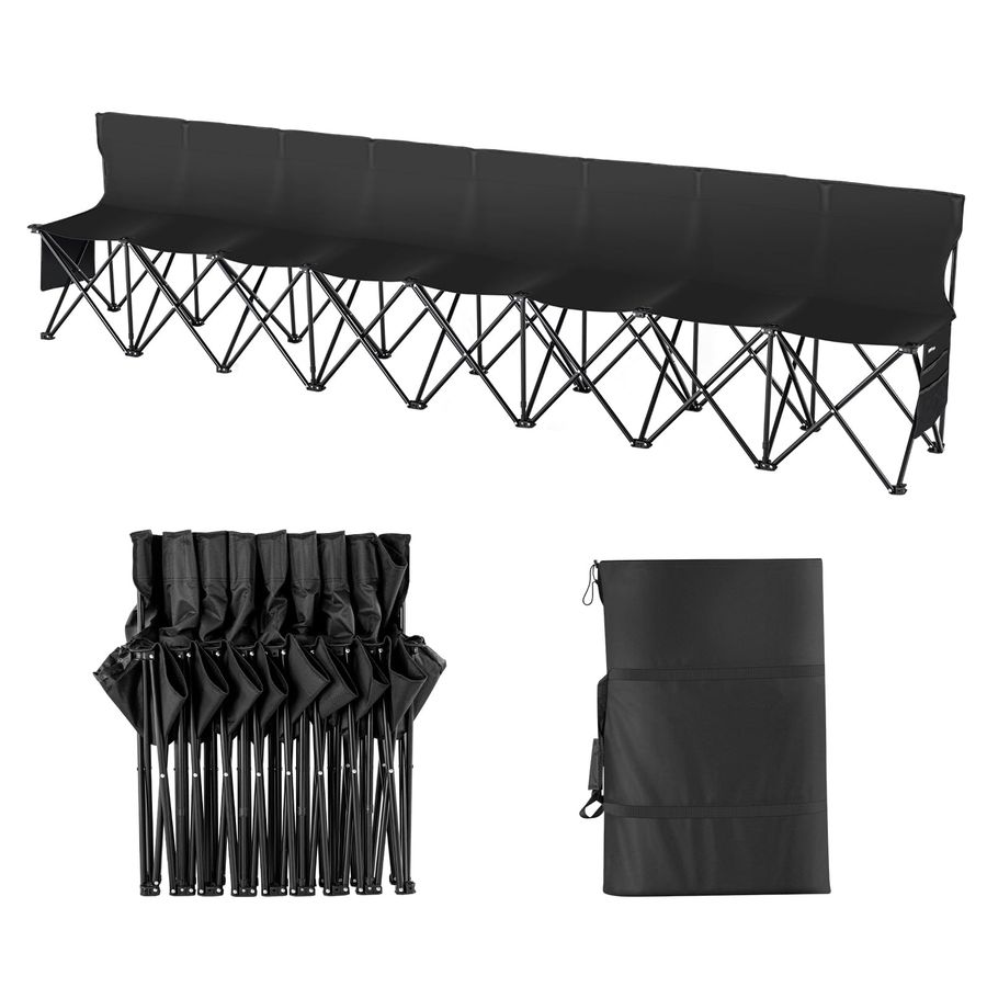 Portable Folding Bench, 8 Seat - đánh giá và giá Outdoor Sport Bench