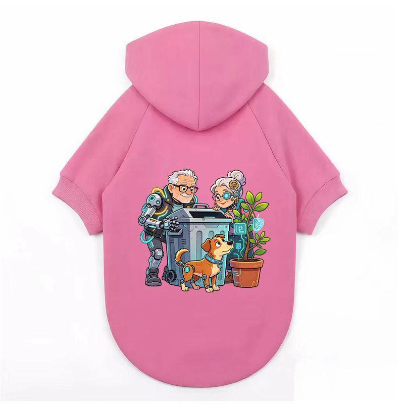 Retro Elder Robot Dog Print, S - đánh giá và giá Outdoor Sport Winter Jacket