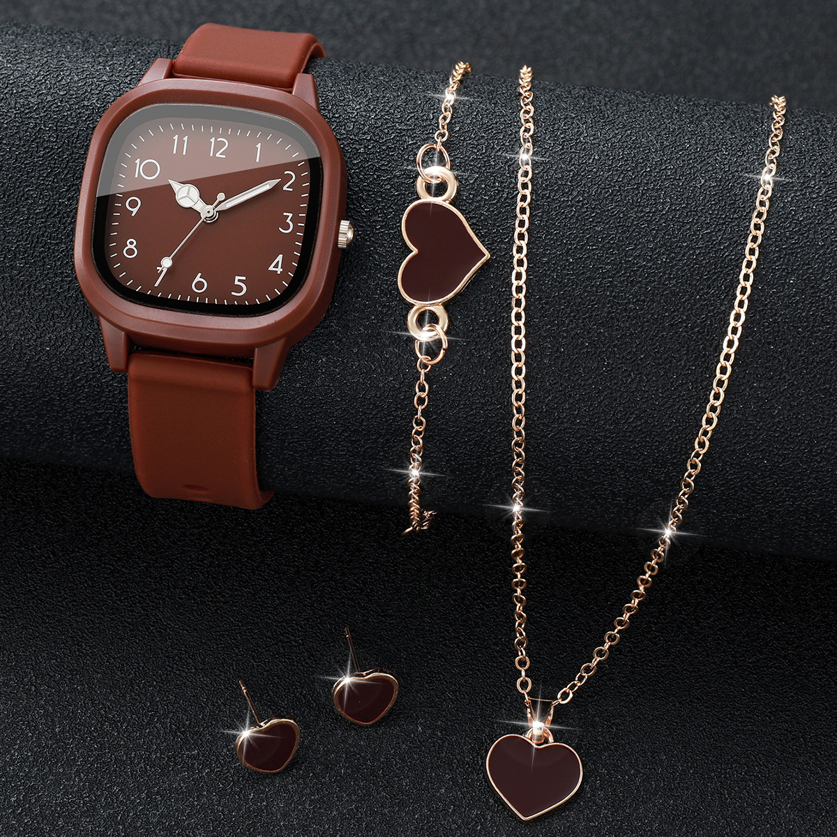 5PCS Fashion Women Watches Hea - đánh giá và giá Outdoor Sport Watch