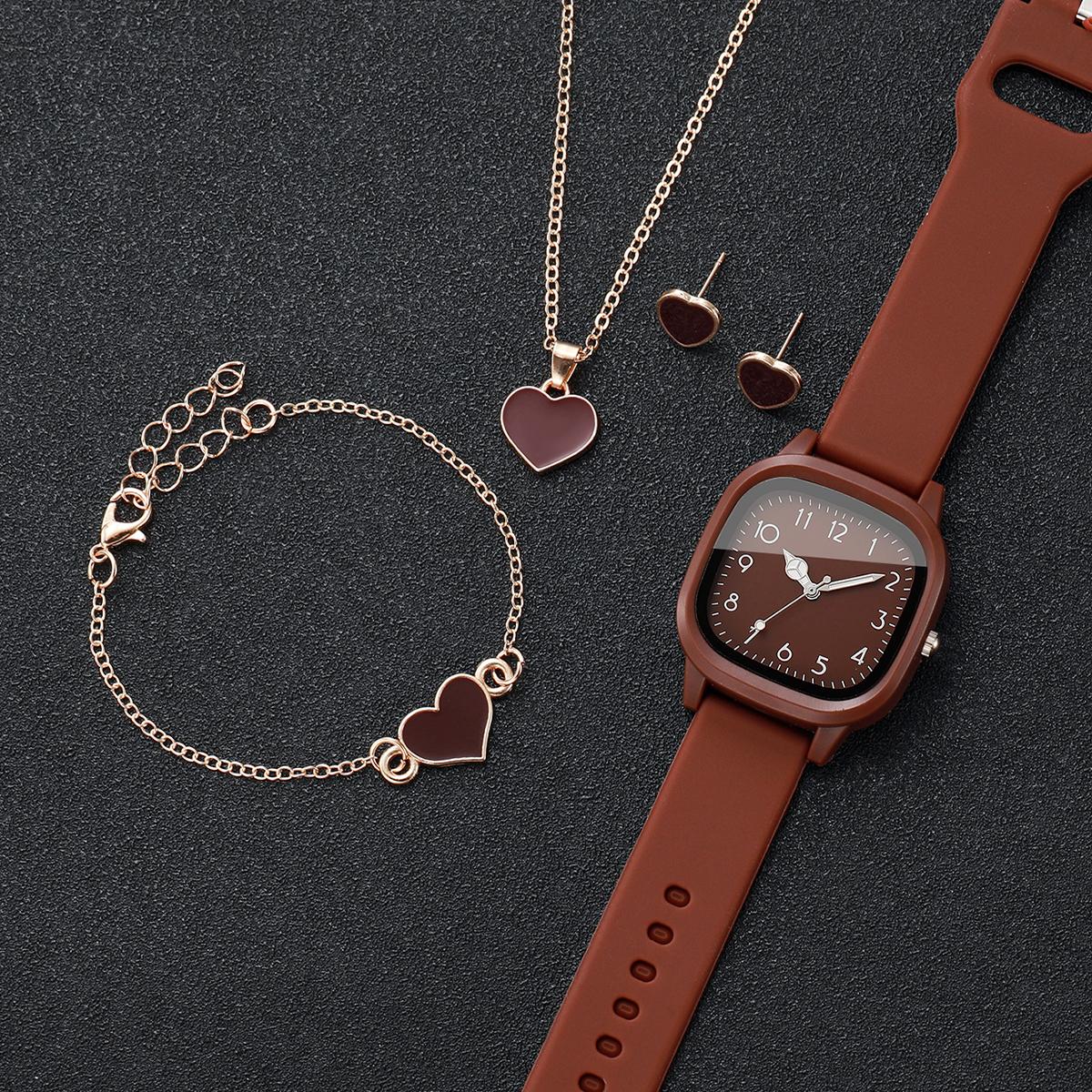 5PCS Fashion Women Watches Hea - đánh giá và giá Outdoor Sport Watch
