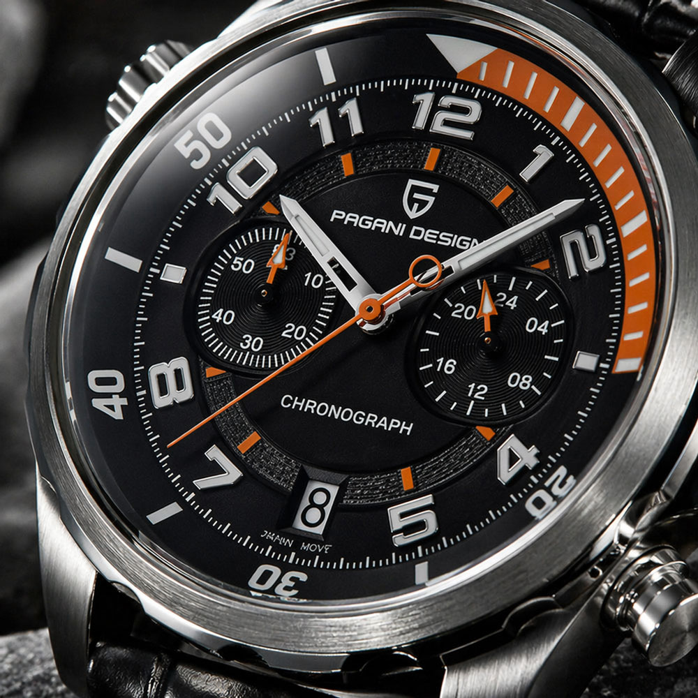 PAGANI DESIGN Classic Leather  - đánh giá và giá Outdoor Sport Watch