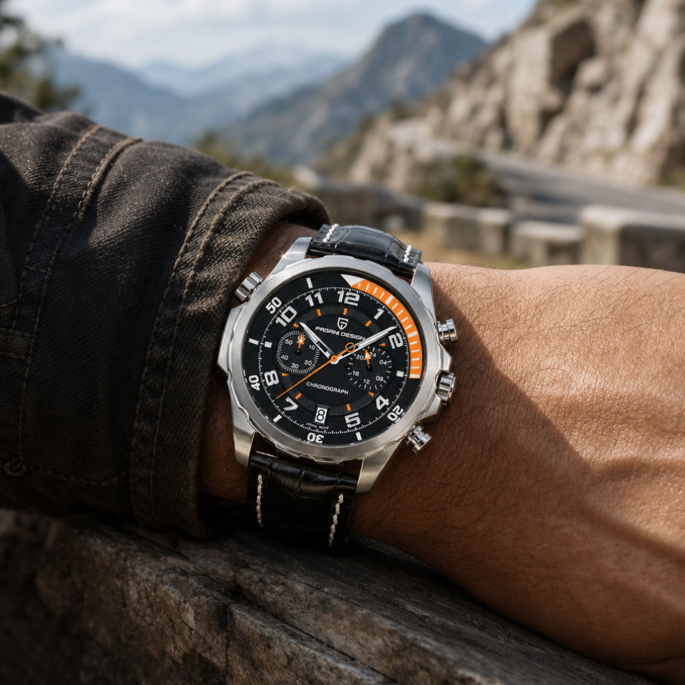 PAGANI DESIGN Classic Leather  - đánh giá và giá Outdoor Sport Watch