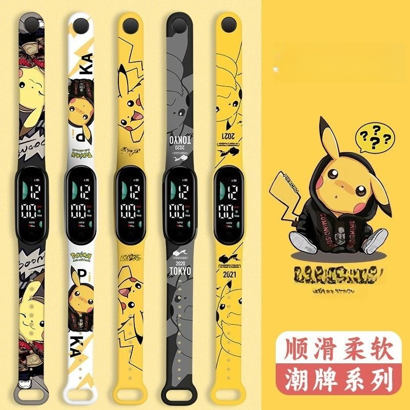Pokémon cartoon pattern digita - đánh giá và giá Outdoor Sport Watch