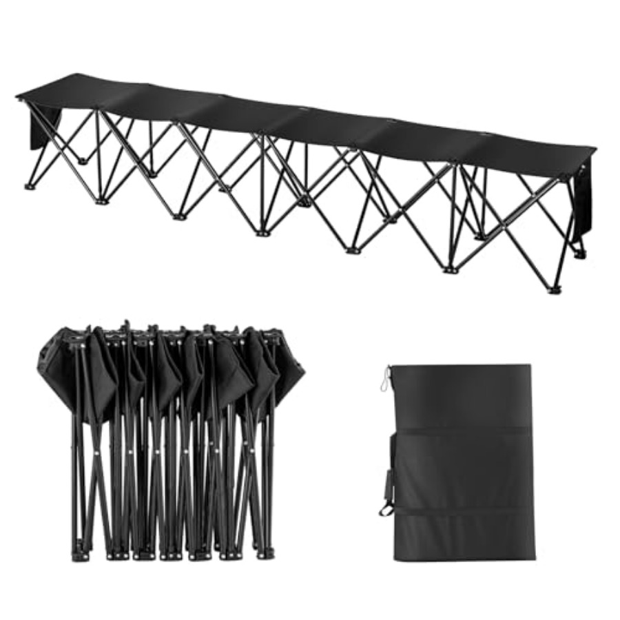 Portable Folding Bench 6 Seats - đánh giá và giá Outdoor Sport Bench