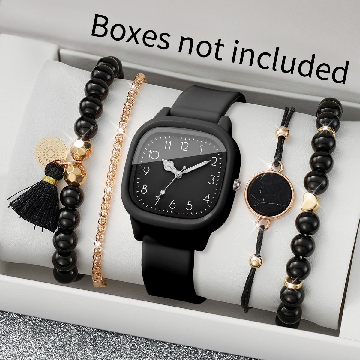 5PCS Fashion Square Women Watc - đánh giá và giá Outdoor Sport Watch