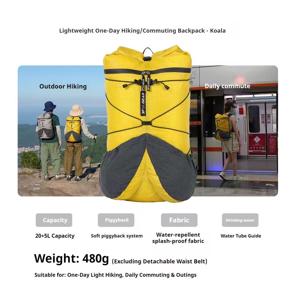 3F UL GEAR 20+5L Ultralight Ba - đánh giá và giá Outdoor Sport Climbing Gear