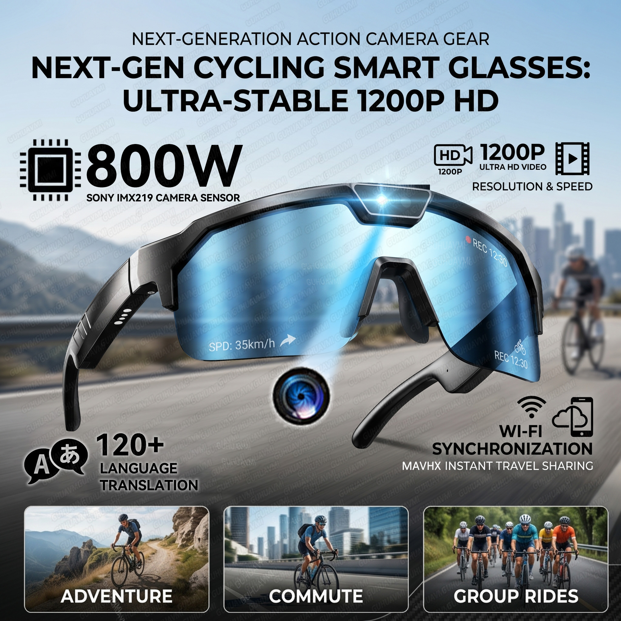 Smart Glasses with 4K HD Anti- - đánh giá và giá Outdoor Sport Camera