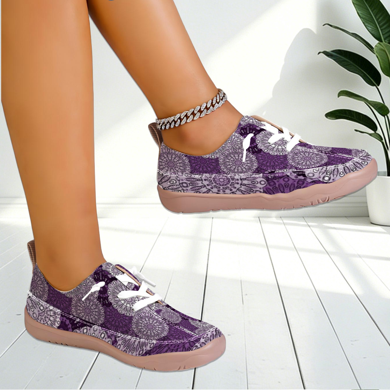 Women Geometric Print Wide Toe - đánh giá và giá Outdoor Sports Shoes